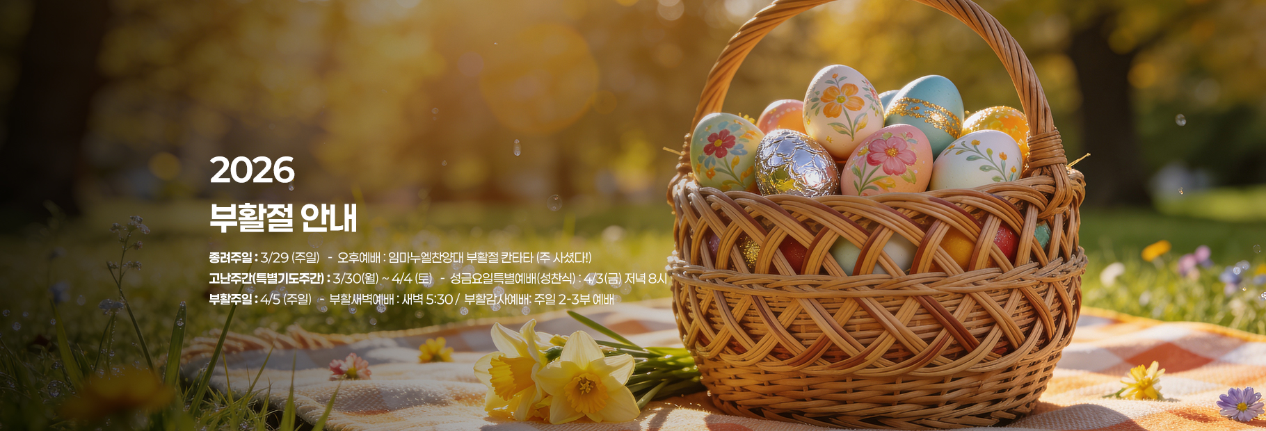 2026년부활절안내